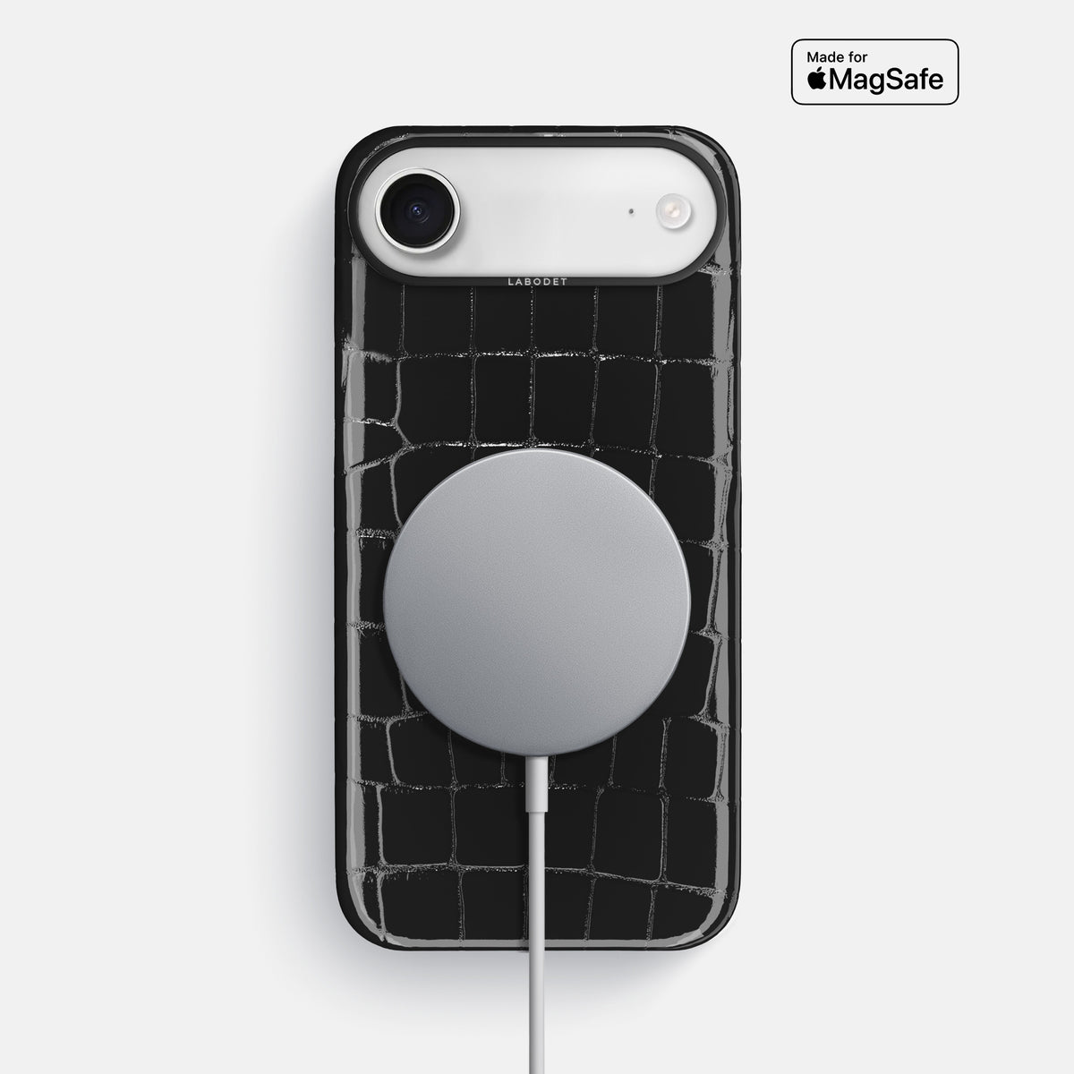 Classic Case For iPhone 17 Air In Shiny Alligator -5 | Black-Black
