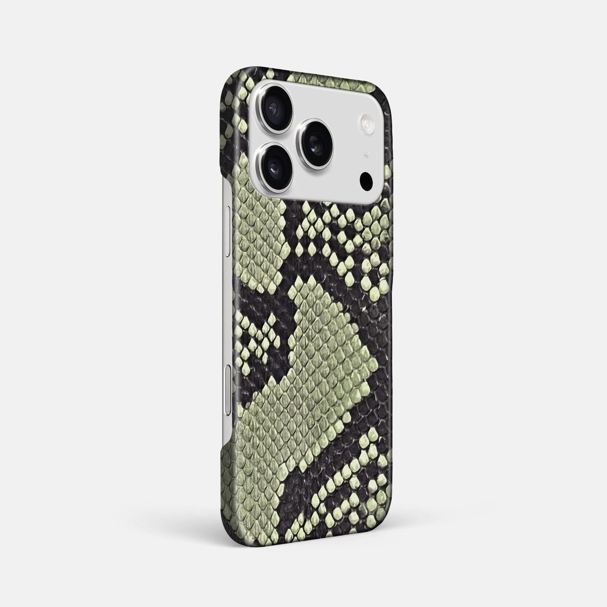 Slim Case For iPhone 18 Pro Max In Deluxe Python -2 | Army-Green