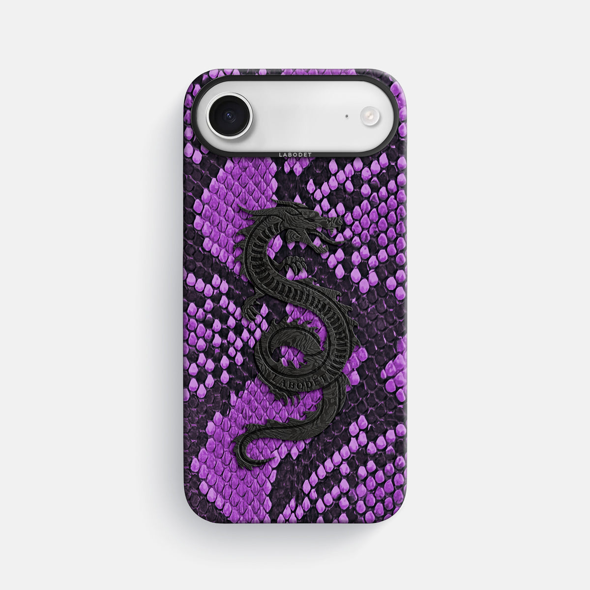 Classic Case With Carbon Dragon For iPhone 17 Air In Deluxe Python -1 | Purple-Black