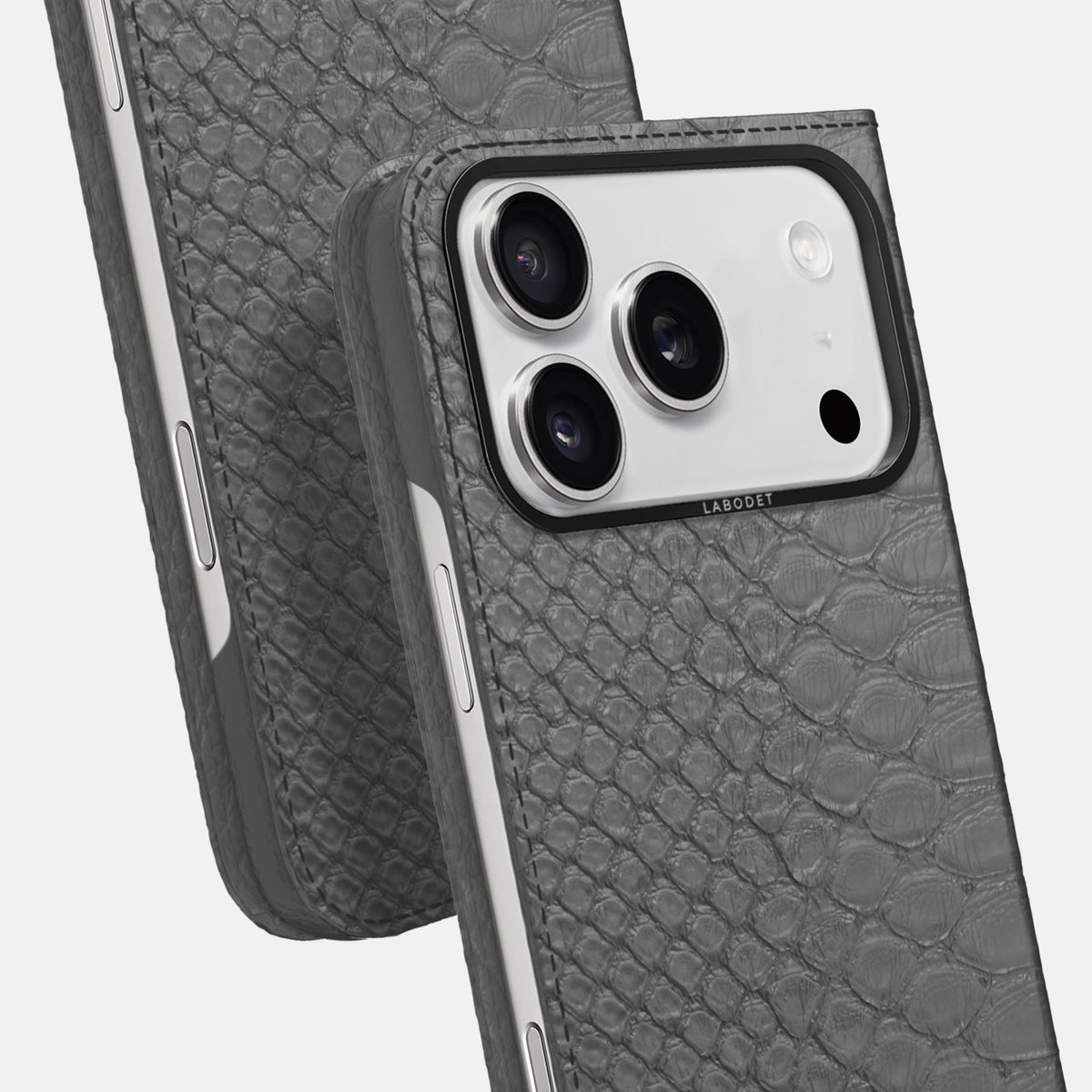 Folio Case For iPhone 18 Pro Max In Python -5 | Grey-Black