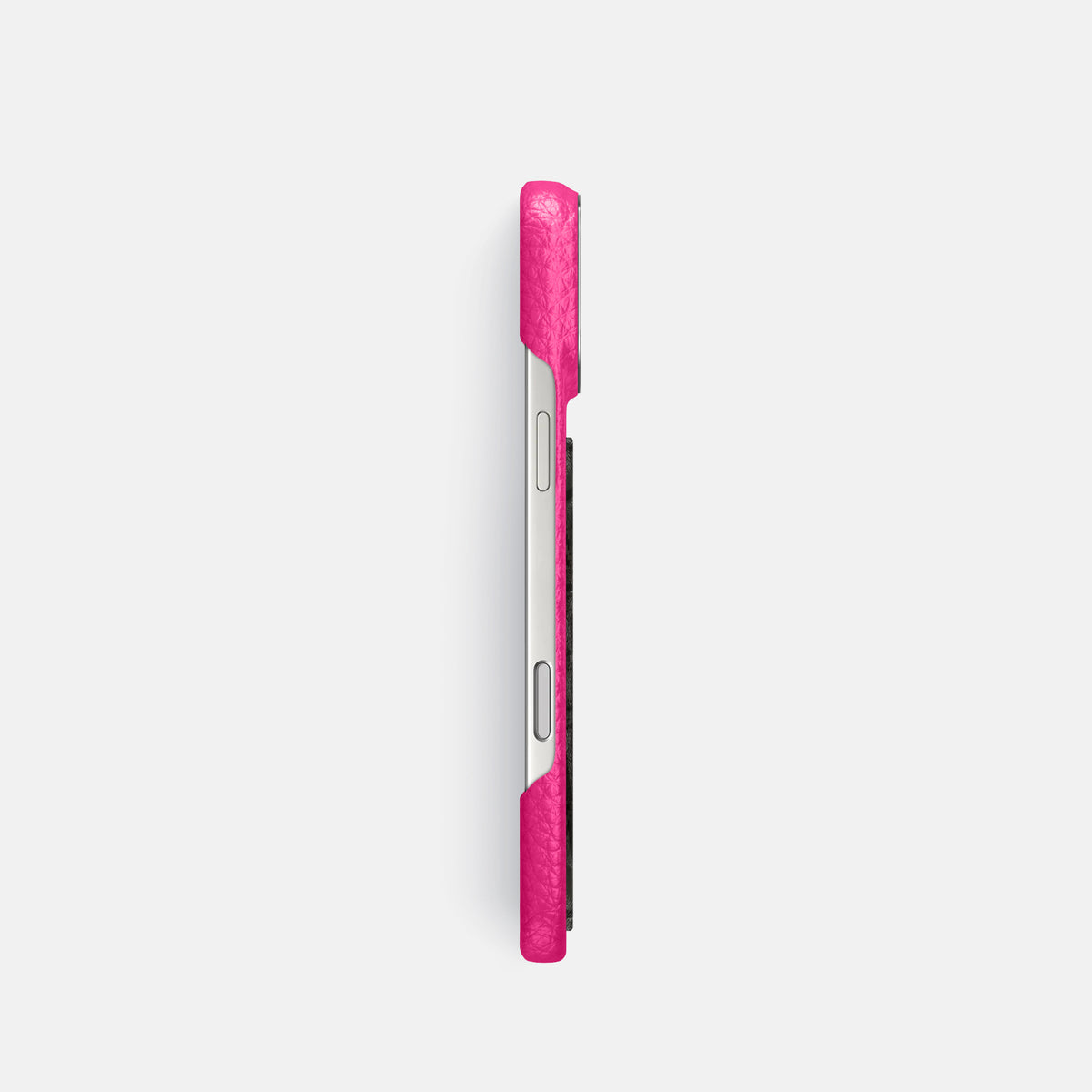 Classic Case With Carbon Dragon For iPhone 17 Pro In Calf -3 | Magenta-Steel