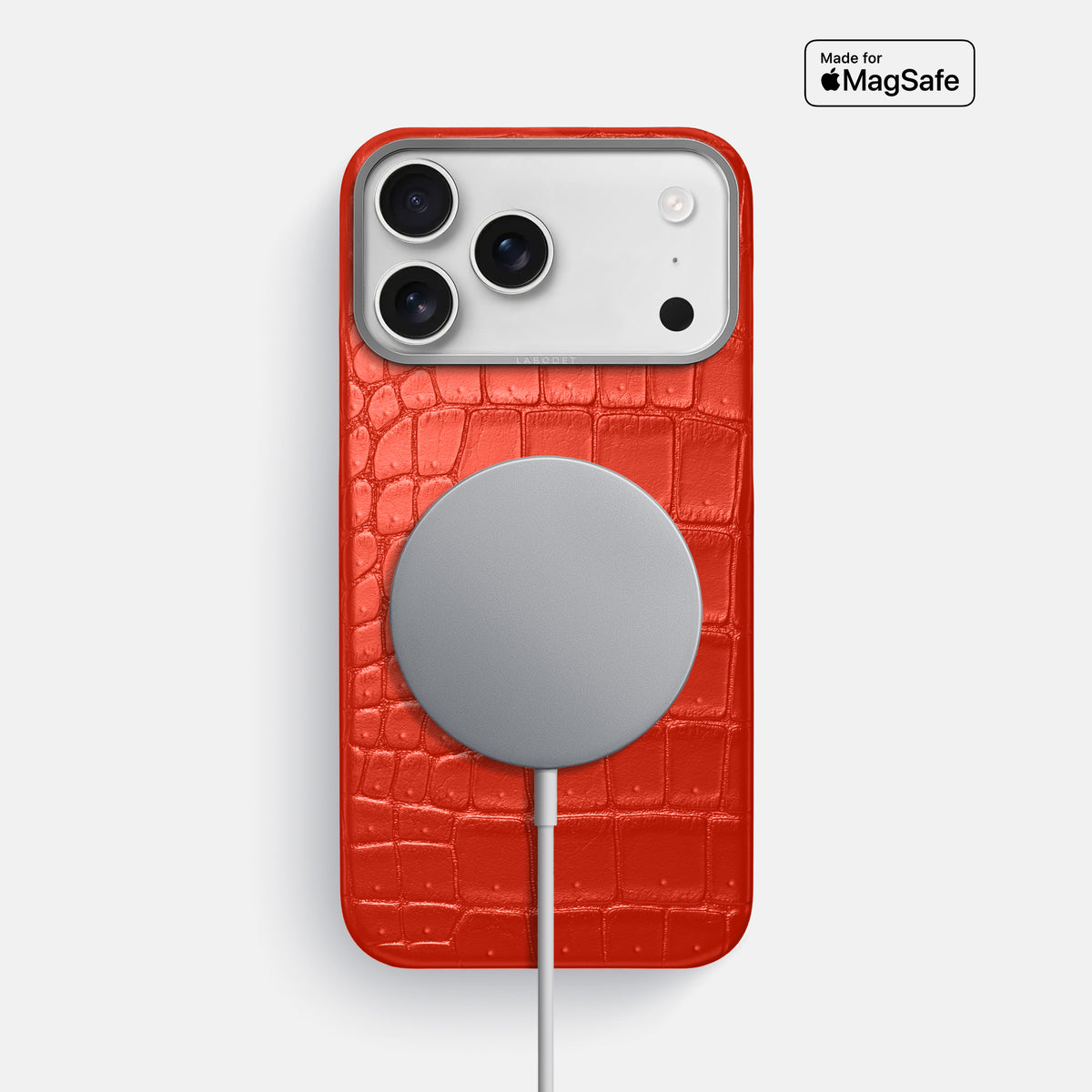 Classic Case For iPhone 17 Pro Max In Porosus Crocodile -5 | Rust-Steel
