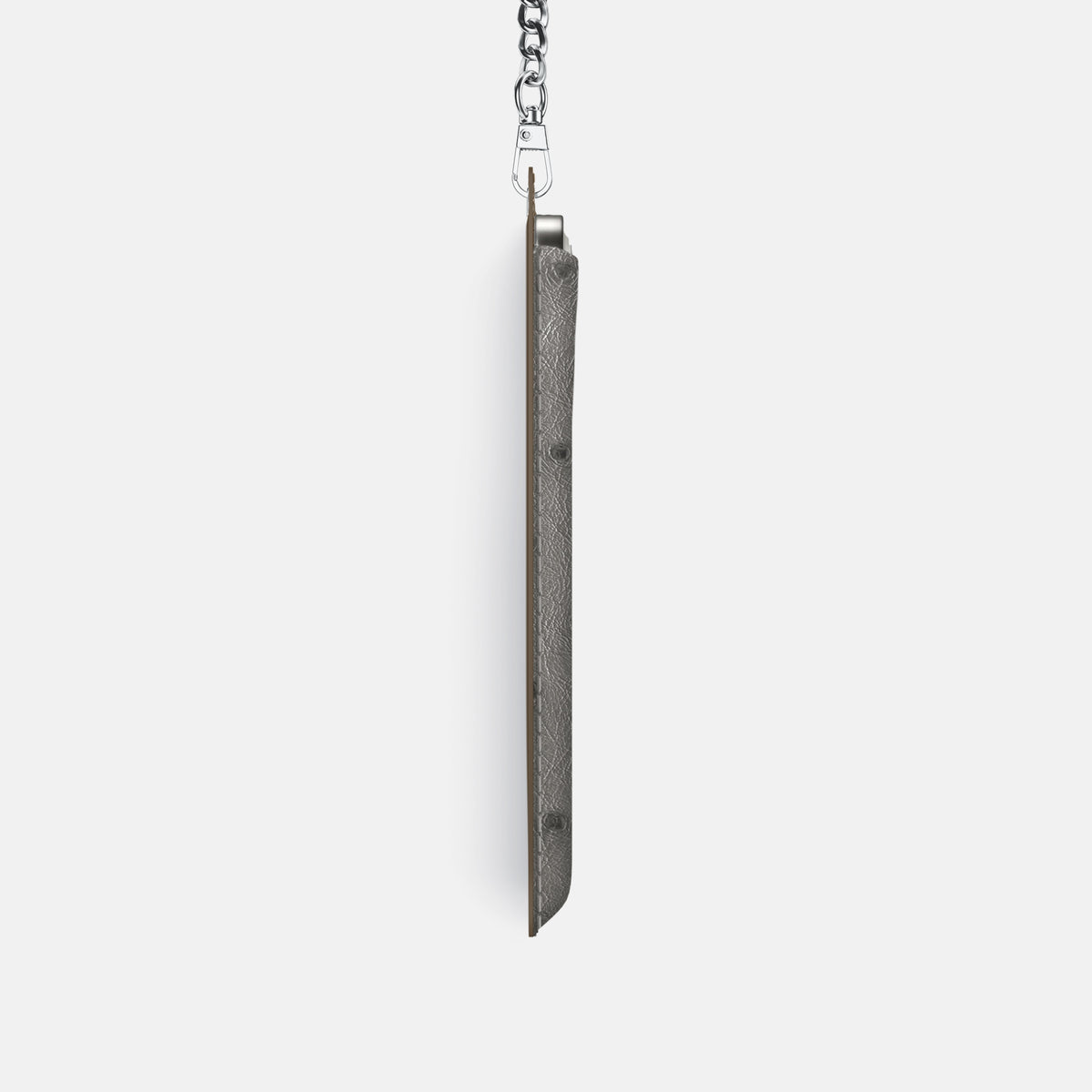 Crossbody Bag For iPhone 17 Pro In Ostrich -4 | Grey-Steel