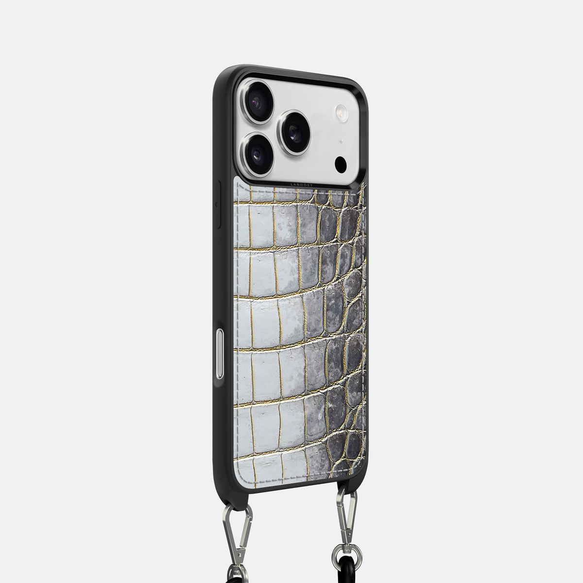Crossbody Sport Case For iPhone 17 Pro In Himalayan Crocodile -2 | Gold