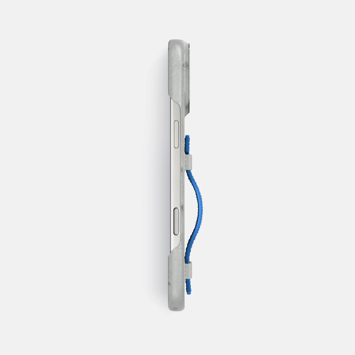 Handle Case Coloré For iPhone 18 Pro Max In Ostrich -3 | White-Steel