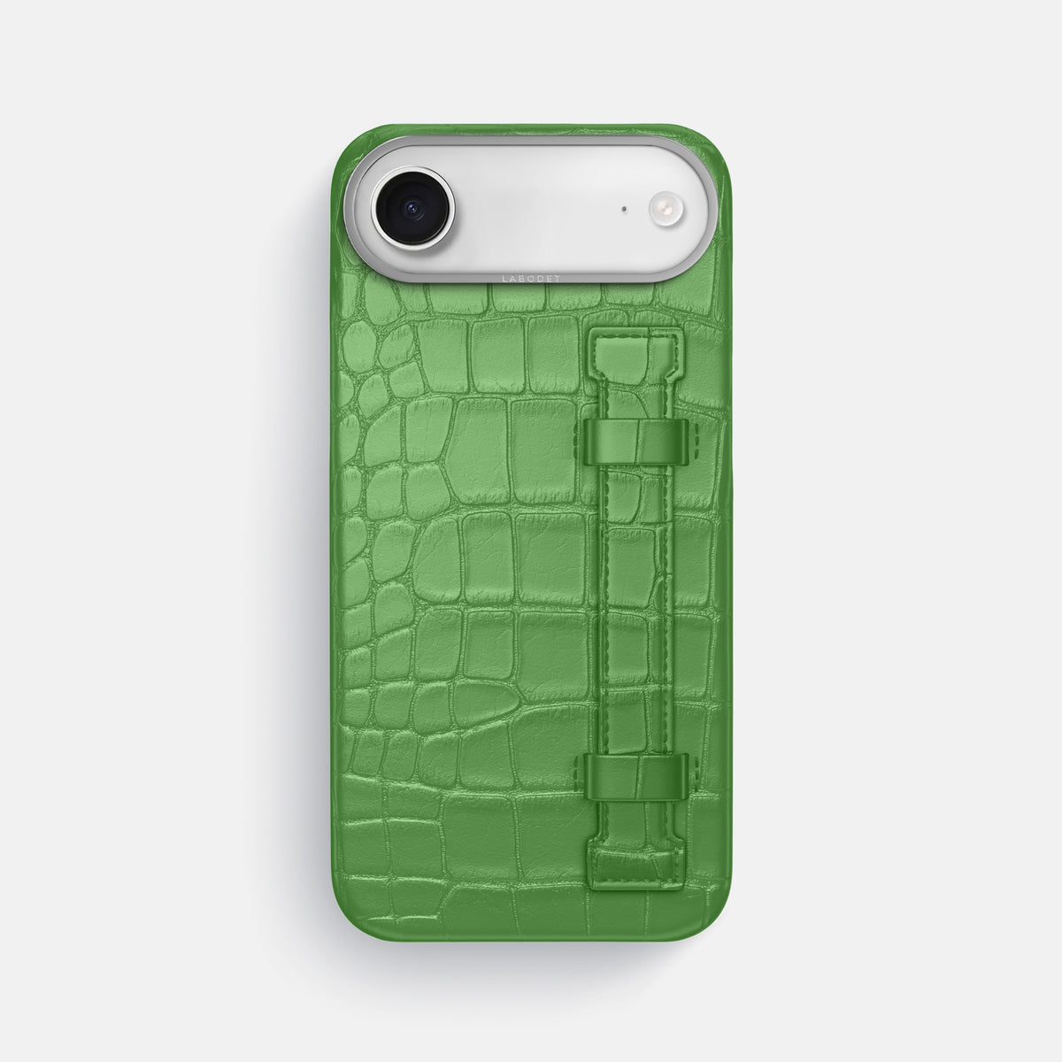 Handle Case For iPhone 17 Air In Alligator -1 | Apple-Green-Steel