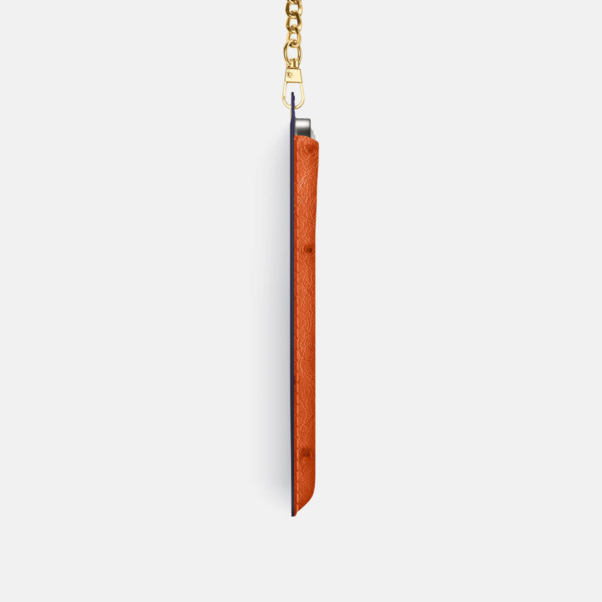Crossbody Bag For iPhone 17 Pro In Ostrich -4 | Orange-Gold