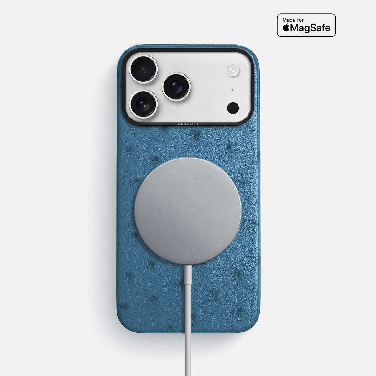 Classic Case For iPhone 18 Pro Max In Ostrich -5 | Blue-Jeans-Black