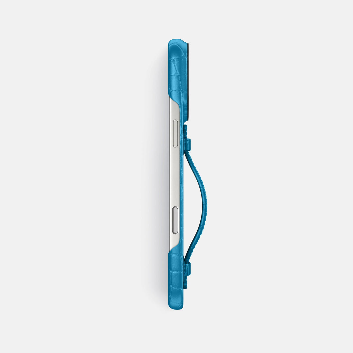 Center Handle For iPhone 18 Pro Max In Alligator -3 | Curaçao-Blue-Black