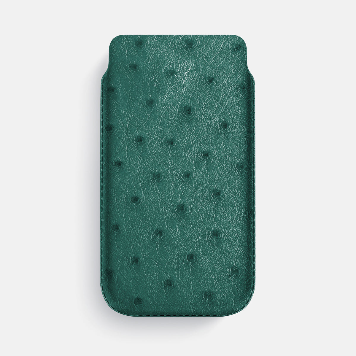 Pouch Case For iPhone 17 Pro Max In Ostrich -1 | Forest-Green