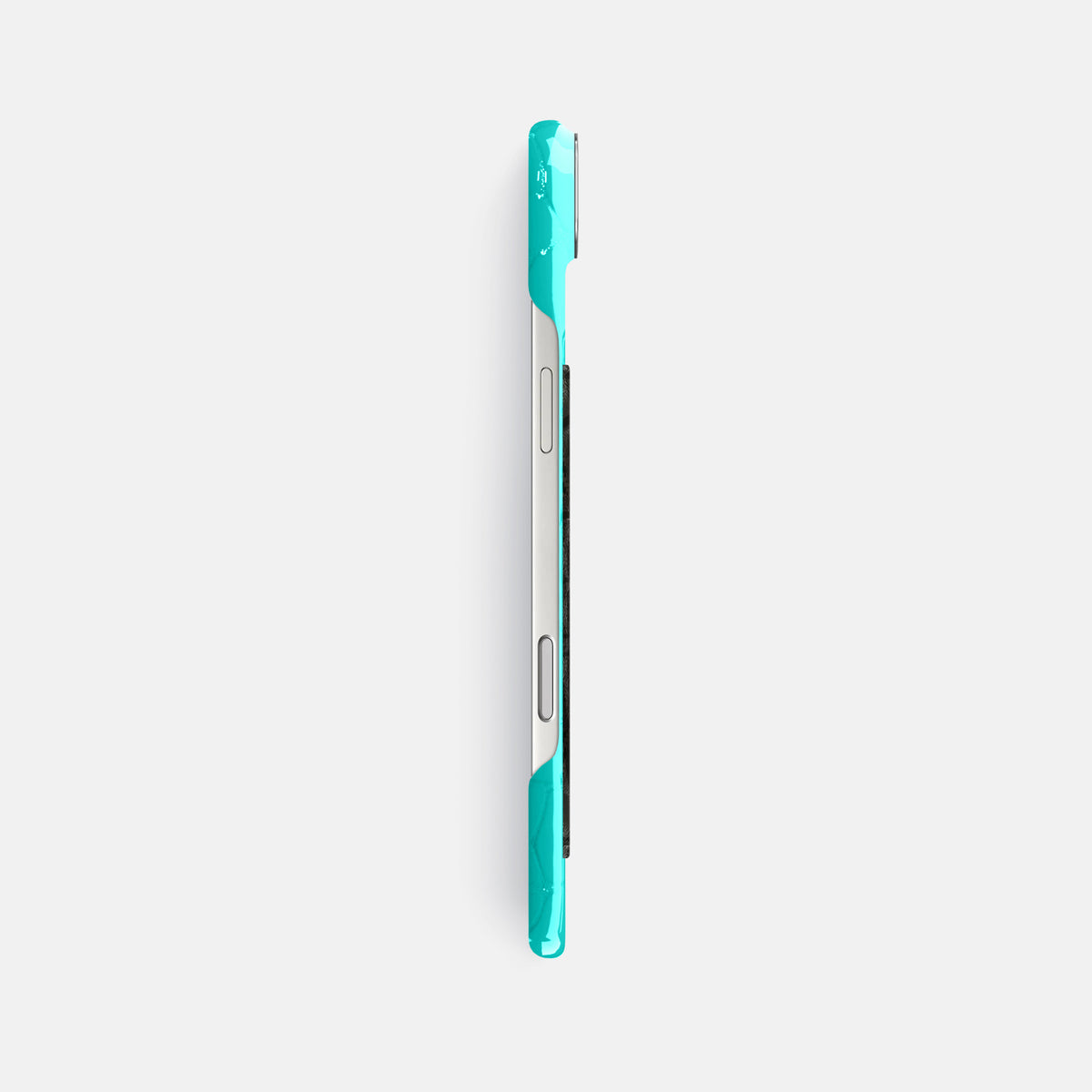 Classic Case With Carbon Dragon For iPhone 17 Air In Shiny Alligator -3 | Mint-Steel
