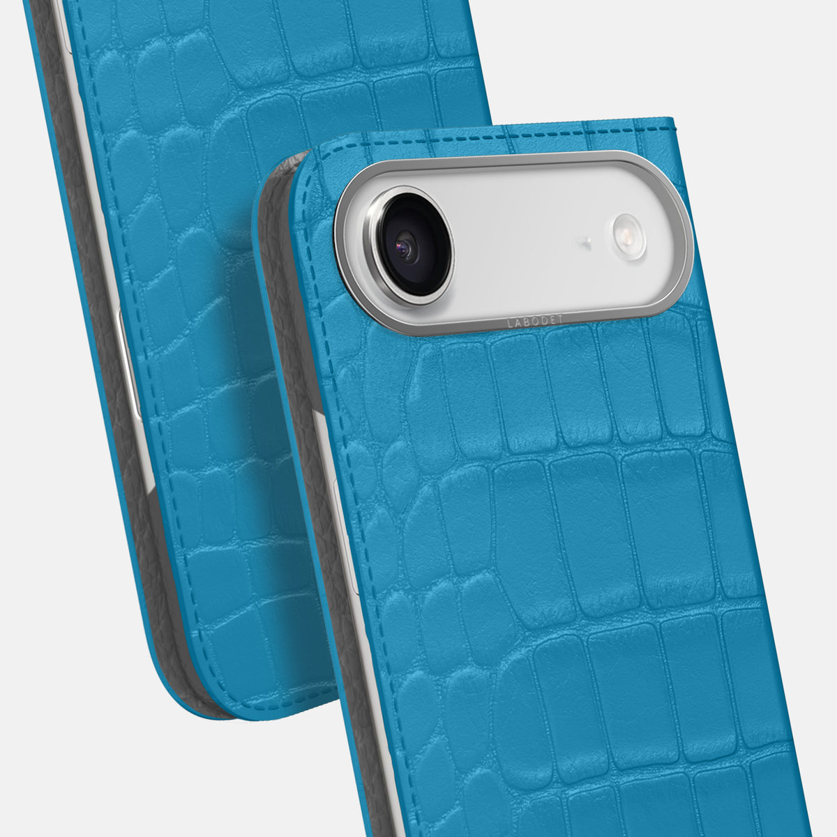 Folio Case For iPhone 17 Air In Alligator -5 | Curaçao-Blue-Steel