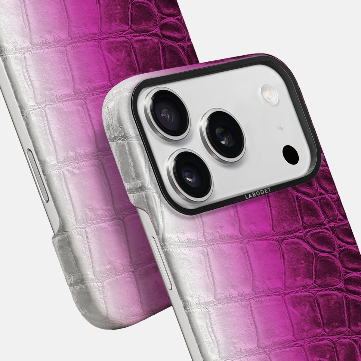 Classic Case For iPhone 17 Pro Max In Himalayan Crocodile -5 | Fuchsia-Black