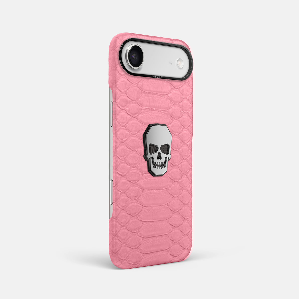 Classic Case With Titanium Skull For iPhone 17 Air In Python -2 | Pink-Black