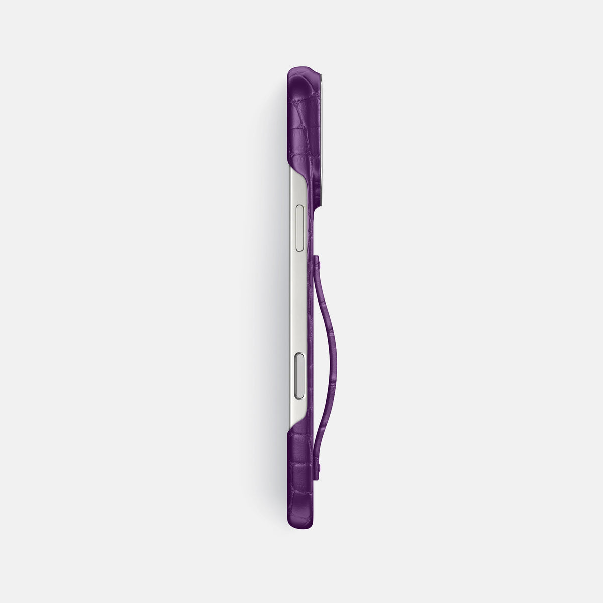 Finger Case For iPhone 17 Pro Max In Alligator -3 | Purple-Steel