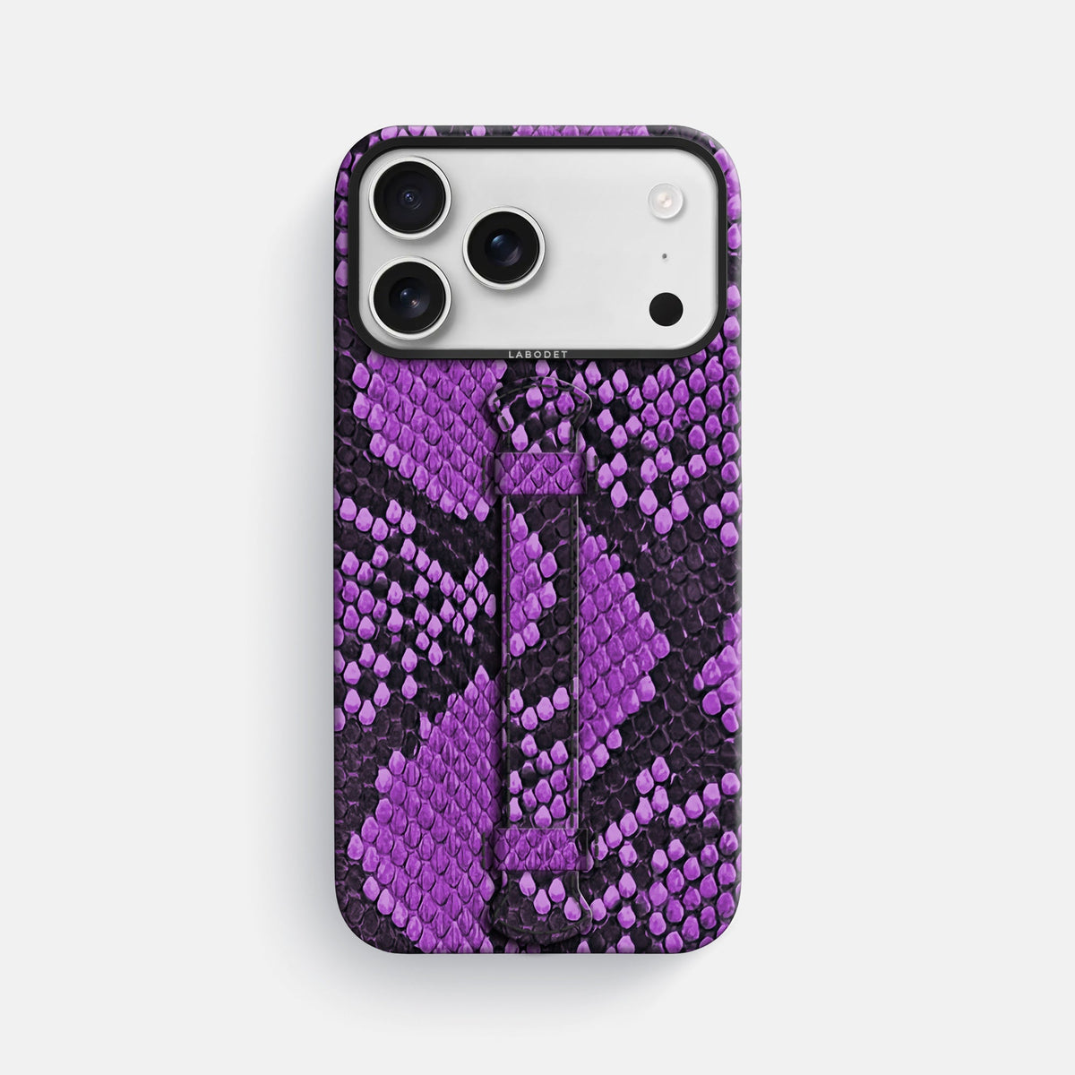 Center Handle For iPhone 18 Pro Max In Deluxe Python -1 | Purple-Black