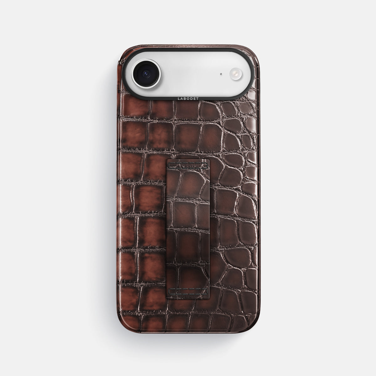 Finger Case For iPhone 17 Air In Patina Alligator -1 | Havana-Brown-Black
