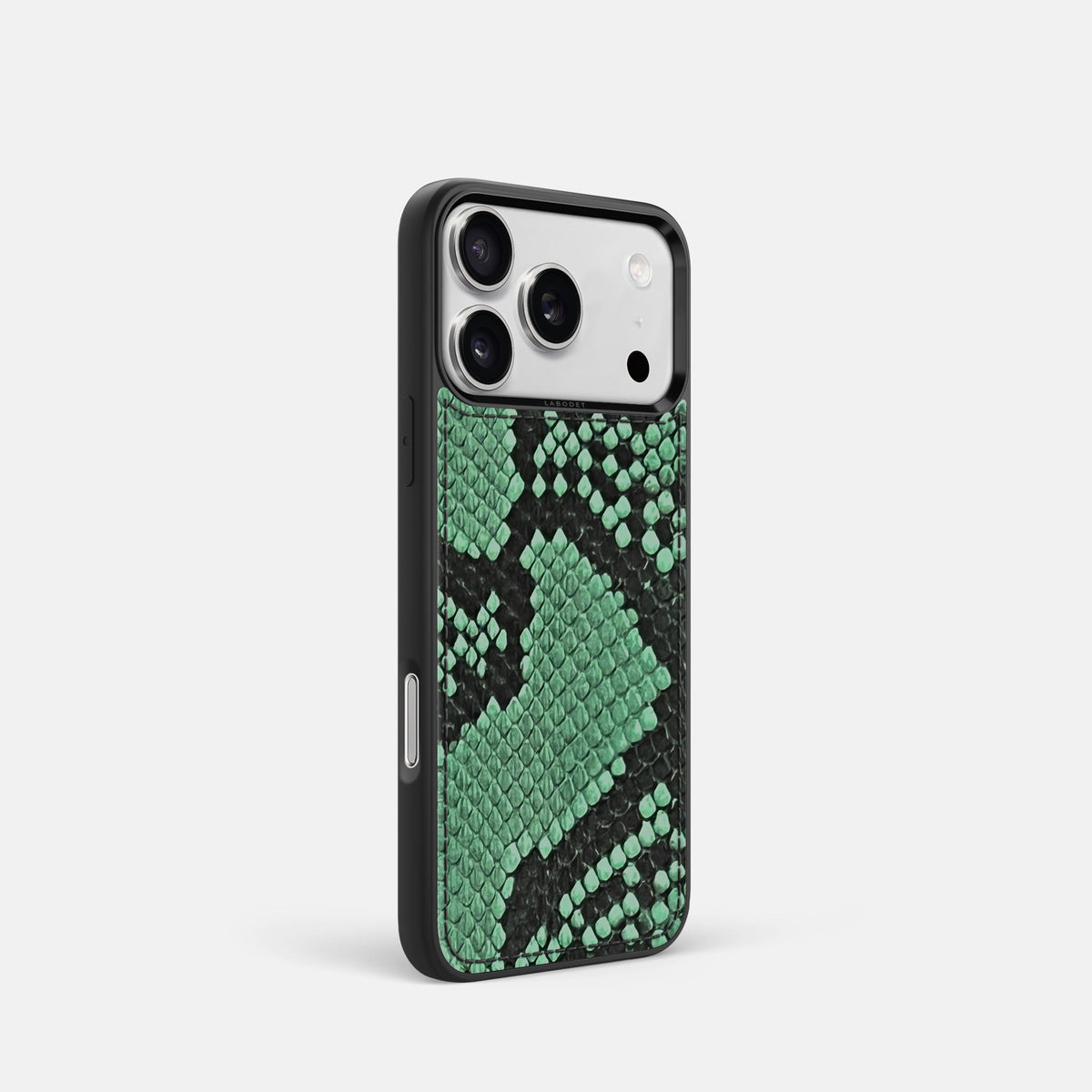 Sport Case For iPhone 18 Pro In Deluxe Python -2 | Forest-Green