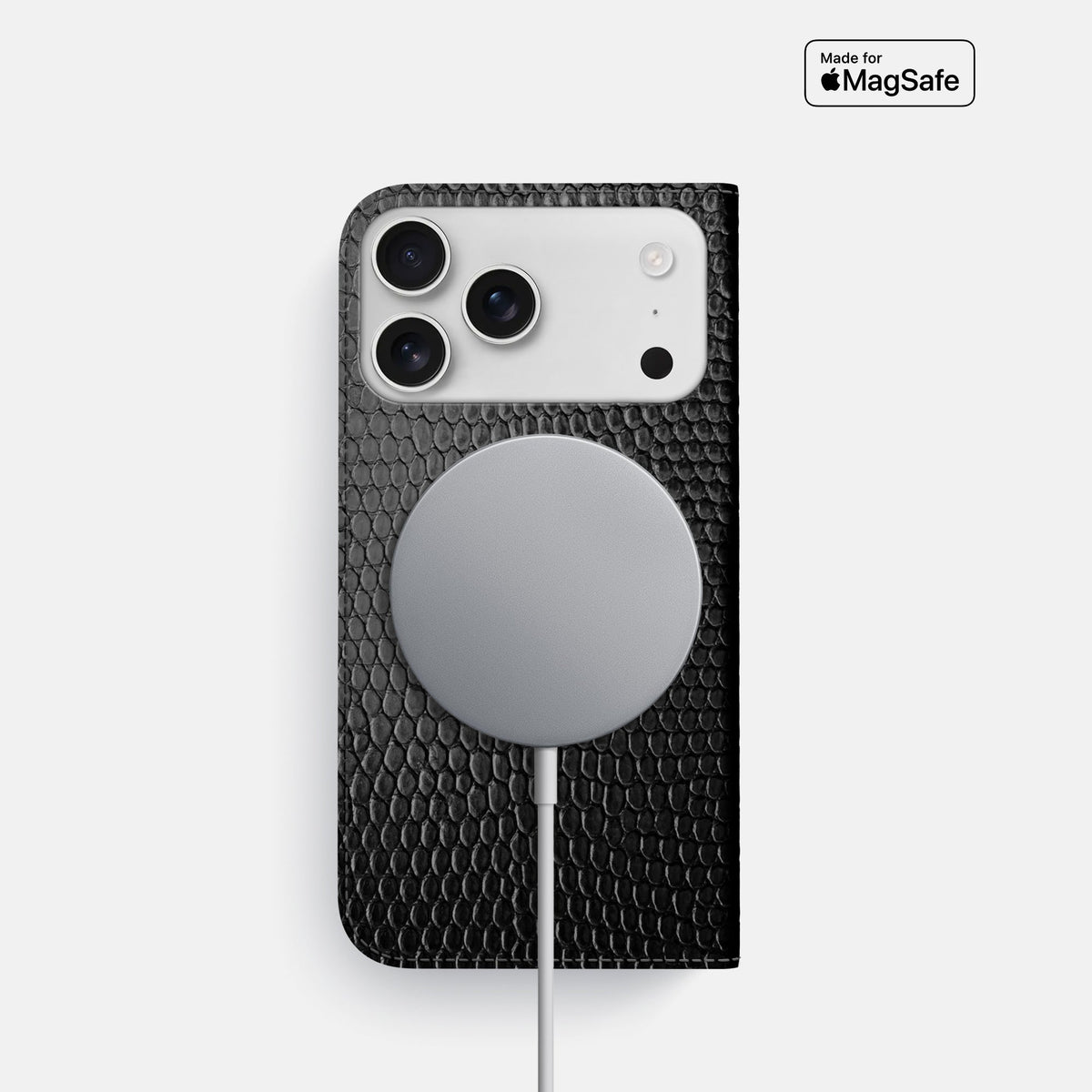 Folio Slim Case For iPhone 18 Pro In Lizard -3 | Black