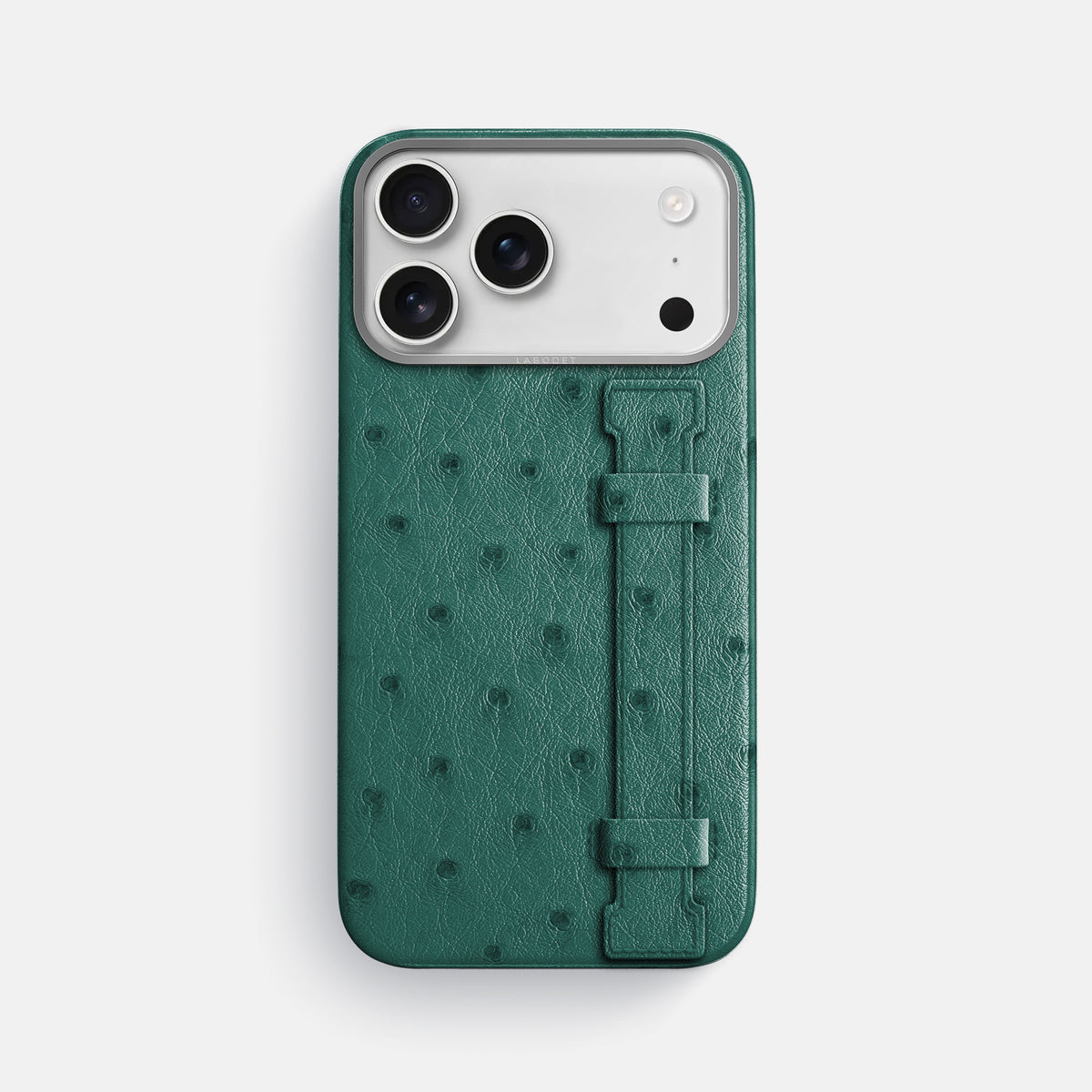 Handle Case For iPhone 17 Pro Max In Ostrich -1 | Forest-Green-Steel