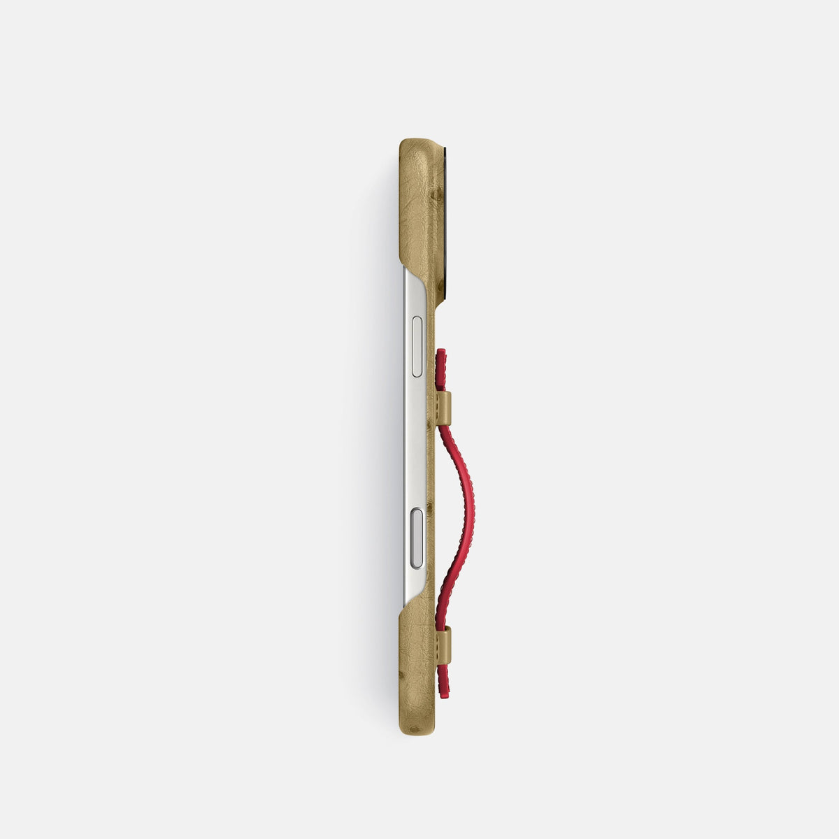 Handle Case Coloré For iPhone 18 Pro In Ostrich -3 | Desert-Sand-Black