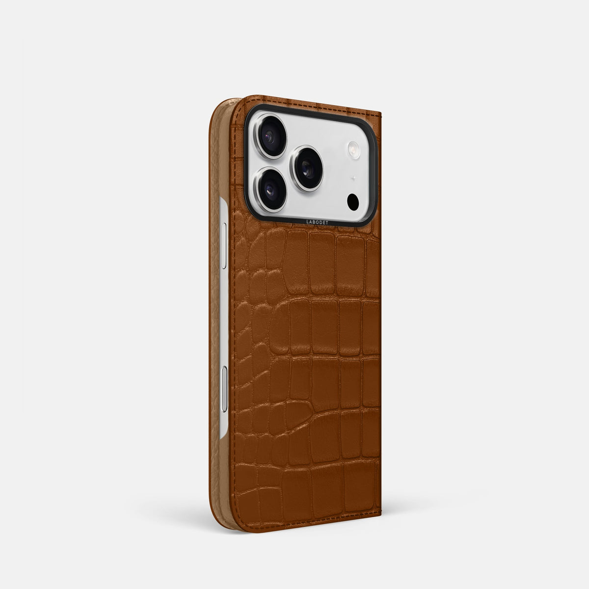 Folio Case For iPhone 18 Pro In Alligator -1 | Honey-Black