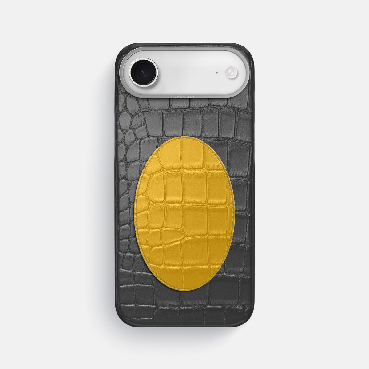 Classic Case With Oval For iPhone 17 Air In Alligator -1 | Grey-Steel