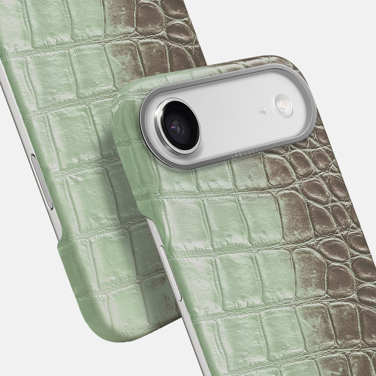 Classic Case For iPhone 17 Air In Himalayan Crocodile -5 | Pistachio-Steel