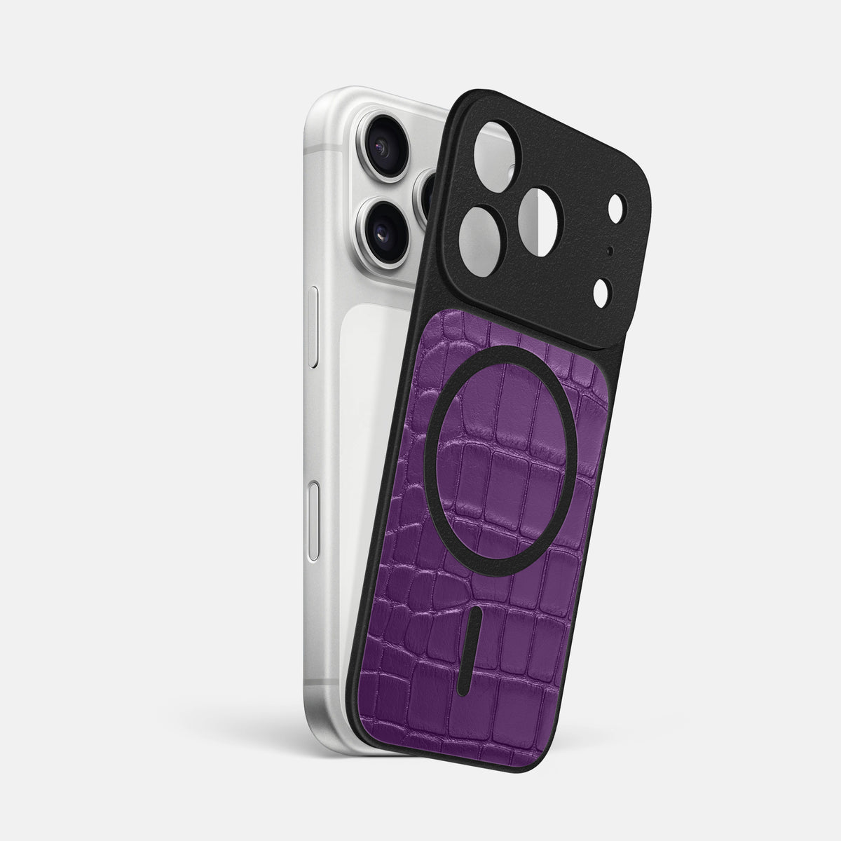 MagSafe Mask For iPhone 17 Pro Max In Alligator -1 | Purple