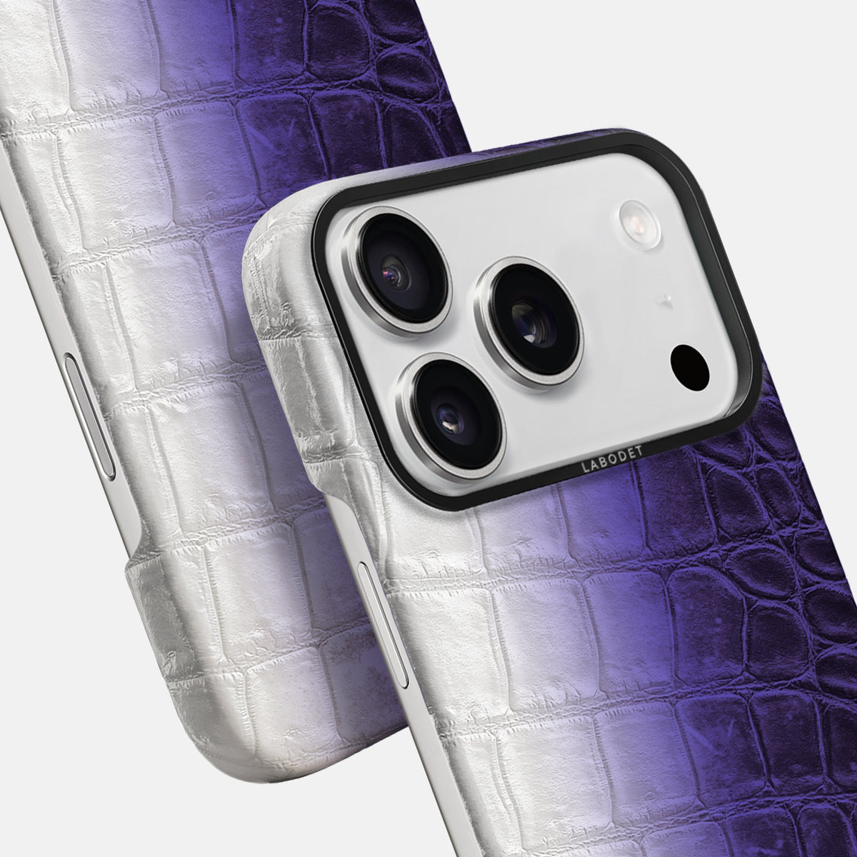 Classic Case For iPhone 18 Pro Max In Himalayan Crocodile -5 | Purple-Black
