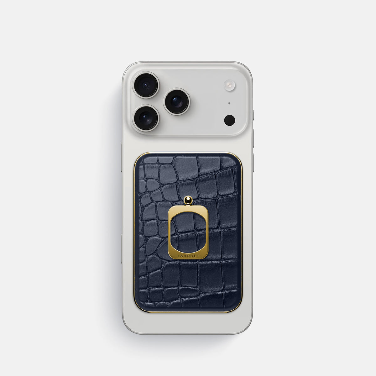 MagSafe Ring For iPhone 17 Pro In Alligator -1 | Navy-Blue-Gold