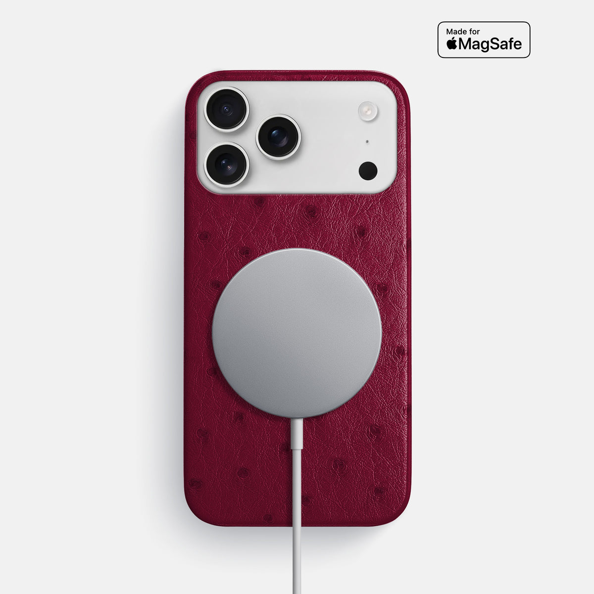 Slim Case For iPhone 17 Pro Max In Ostrich -5 | Bordeaux