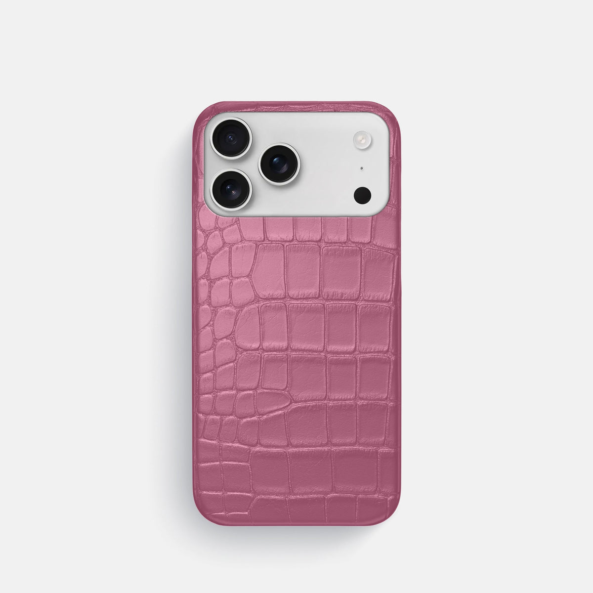 Slim Case For iPhone 18 Pro In Alligator -1 | Pink-Lagoon