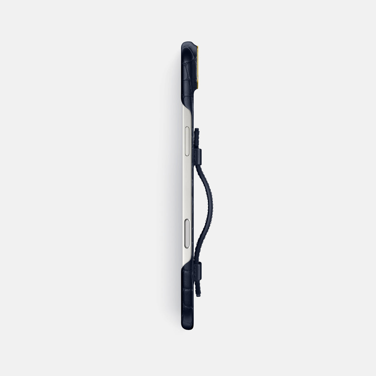 Handle Case For iPhone 17 Air In Alligator -3 | Navy-Blue-Gold