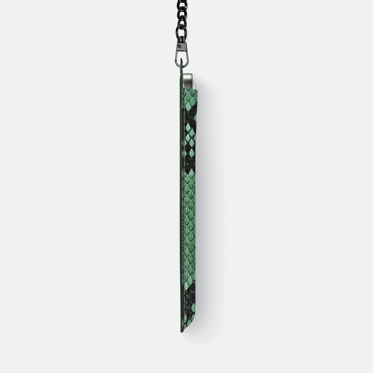 Crossbody Bag For iPhone 17 Air In Deluxe Python -4 | Forest-Green-Black