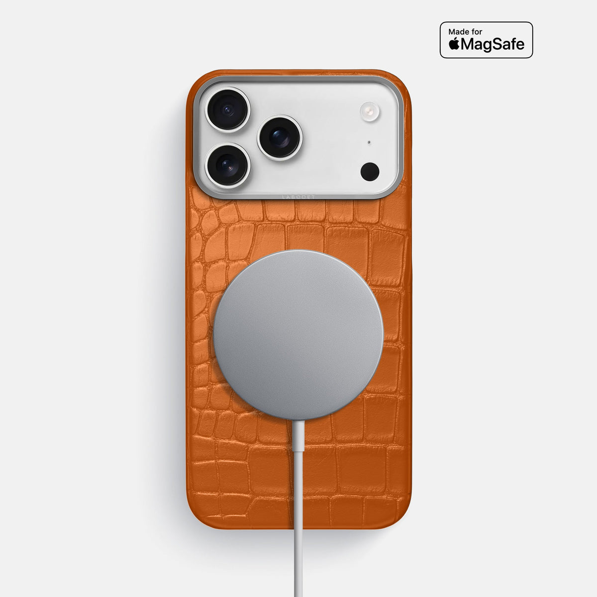 Classic Case For iPhone 18 Pro Max In Alligator -5 | Orange-Steel