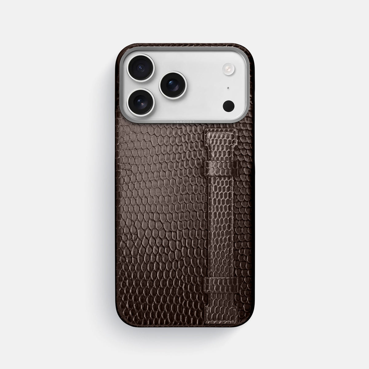 Handle Case For iPhone 18 Pro Max In Lizard -1 | Brown-Steel