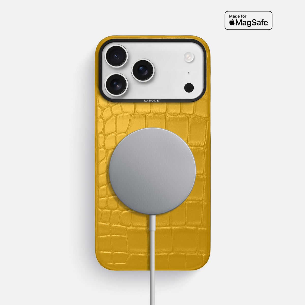 Classic Case For iPhone 18 Pro Max In Alligator -5 | Yellow-Black