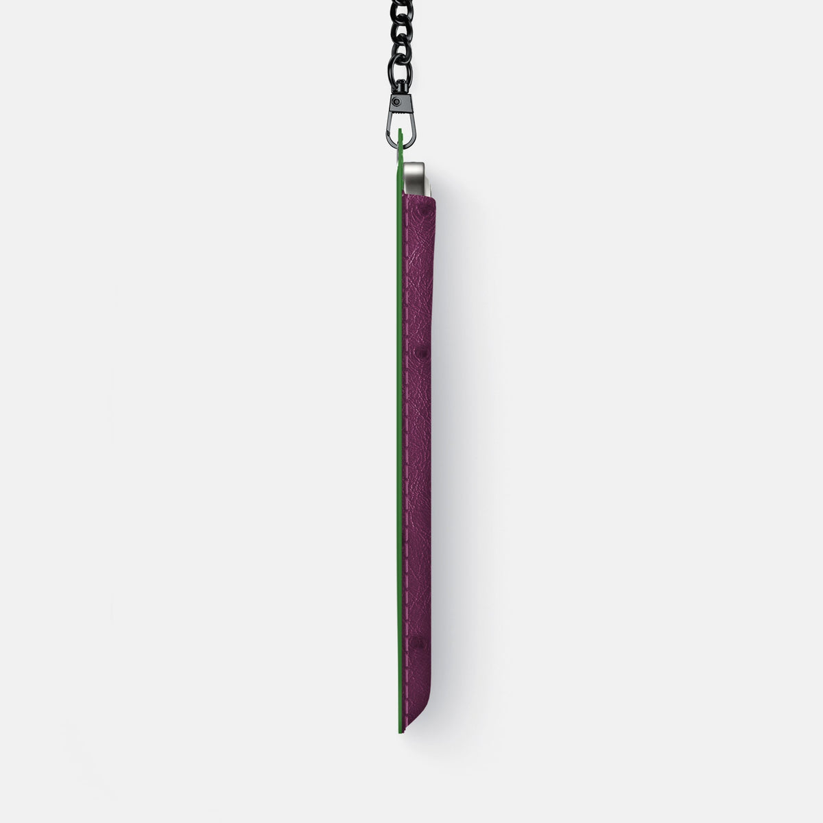 Crossbody Bag For iPhone 18 Pro Max In Ostrich -4 | Purple-Black