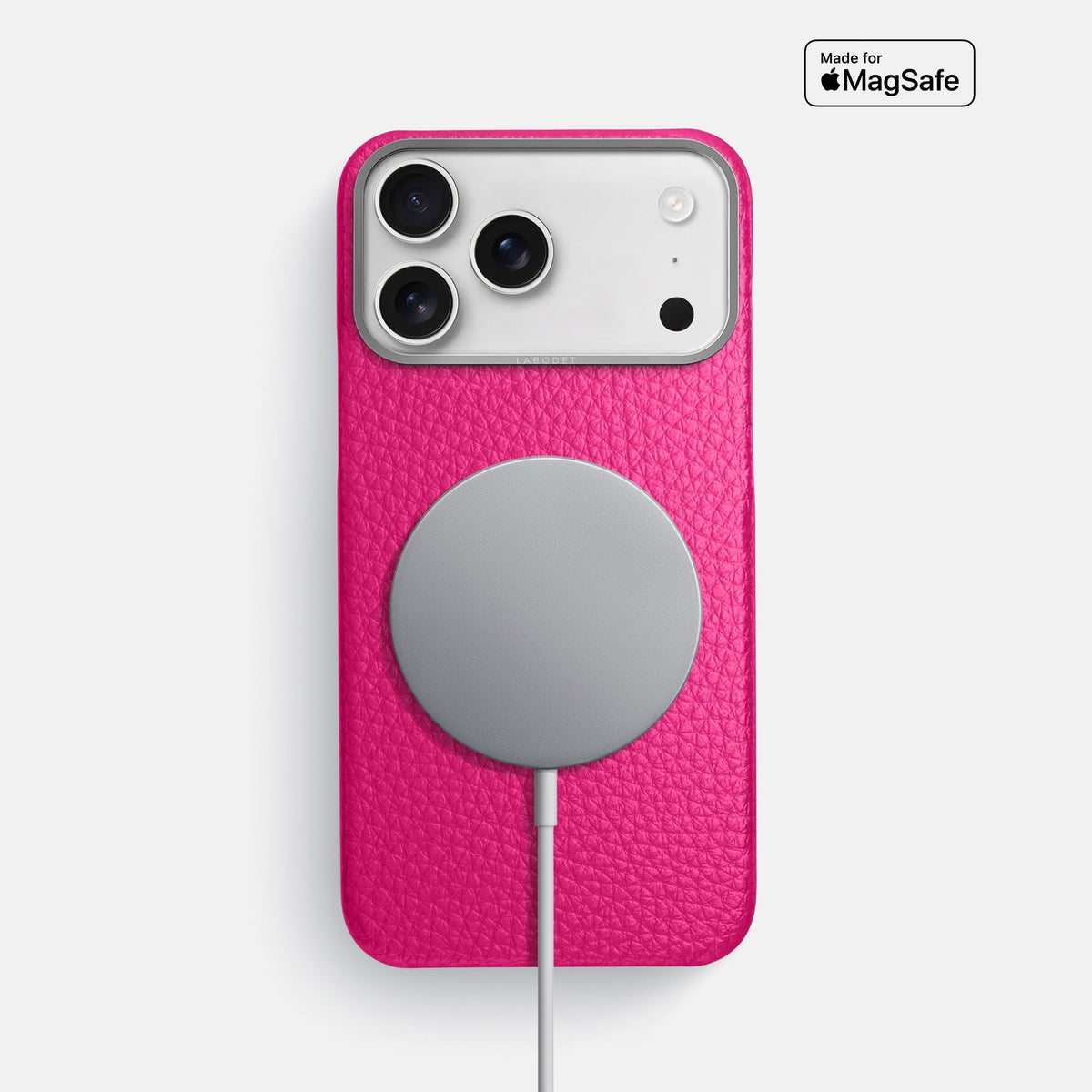 Classic Case For iPhone 18 Pro Max In Calf -5 | Magenta-Steel