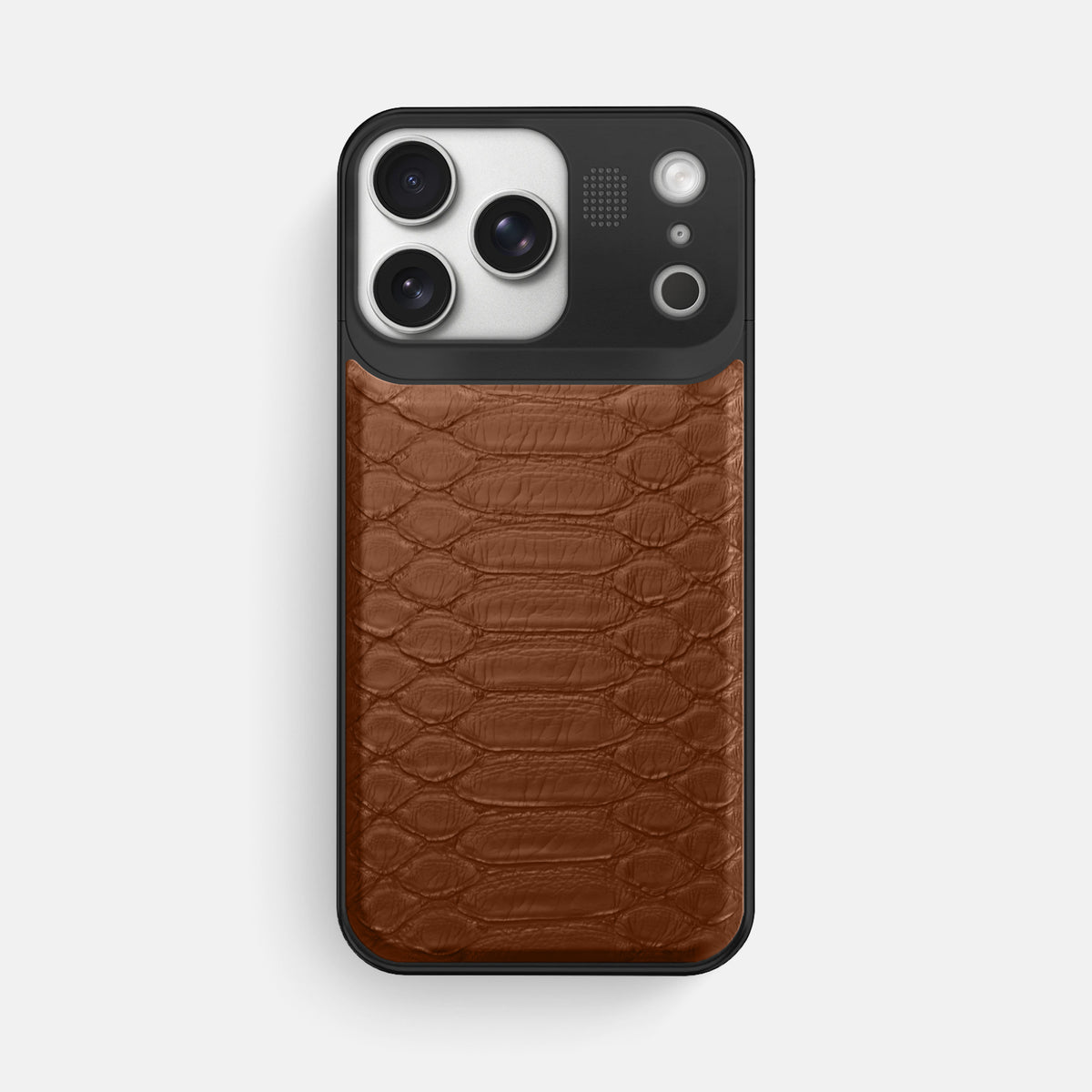 Metal Case For iPhone 17 Pro Max In Python -1 | Medium-Brown-Black
