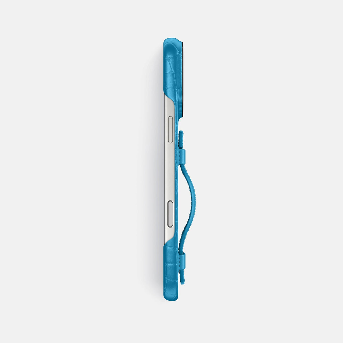 Handle Case For iPhone 18 Pro Max In Alligator -3 | Curaçao-Blue-Black