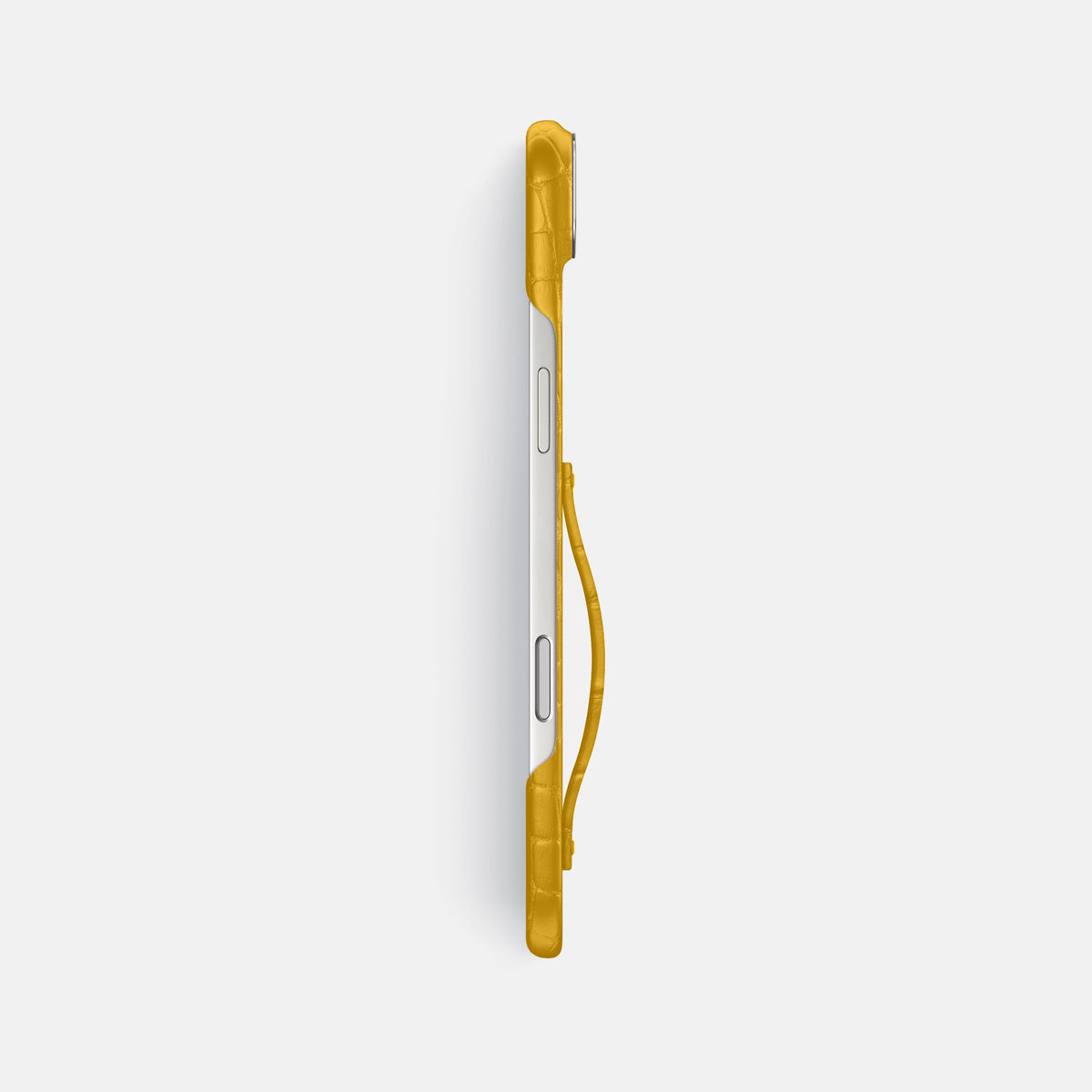 Finger Case For iPhone 17 Air In Alligator -3 | Yellow-Steel