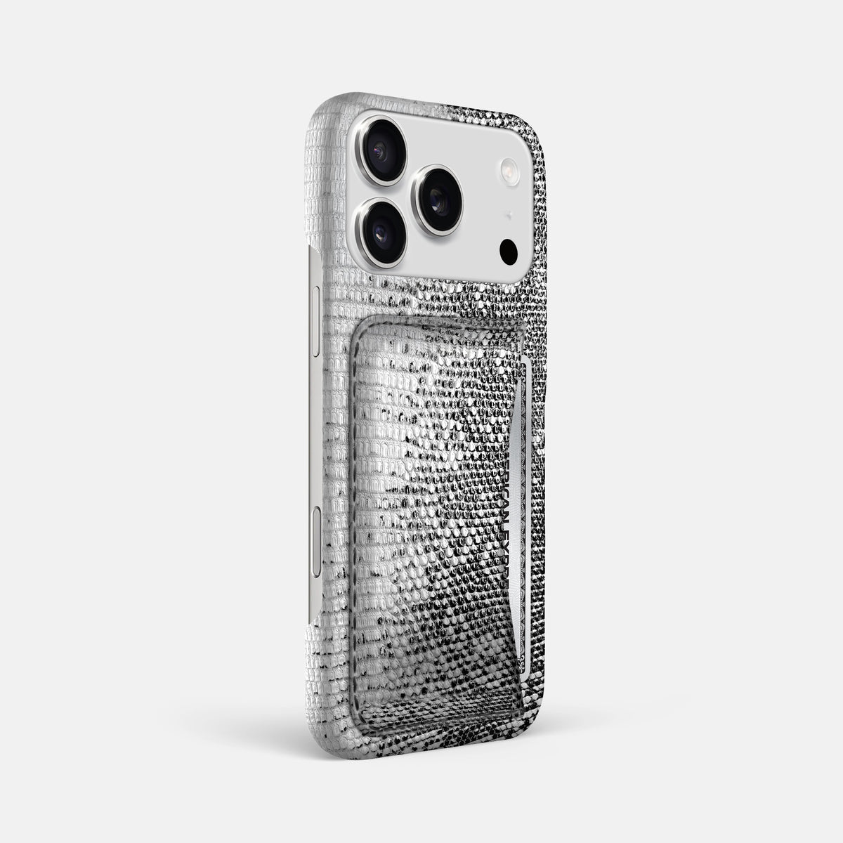 Slim Card Case For iPhone 17 Pro Max In Himalayan Lizard -2 | Dark