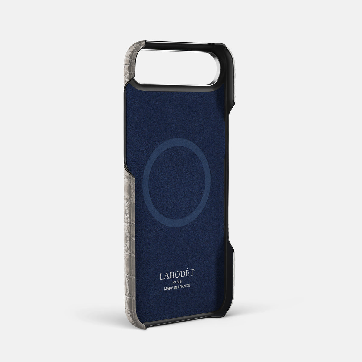 Finger Case For iPhone 17 Air In Himalayan Crocodile -4 | Grey-Steel