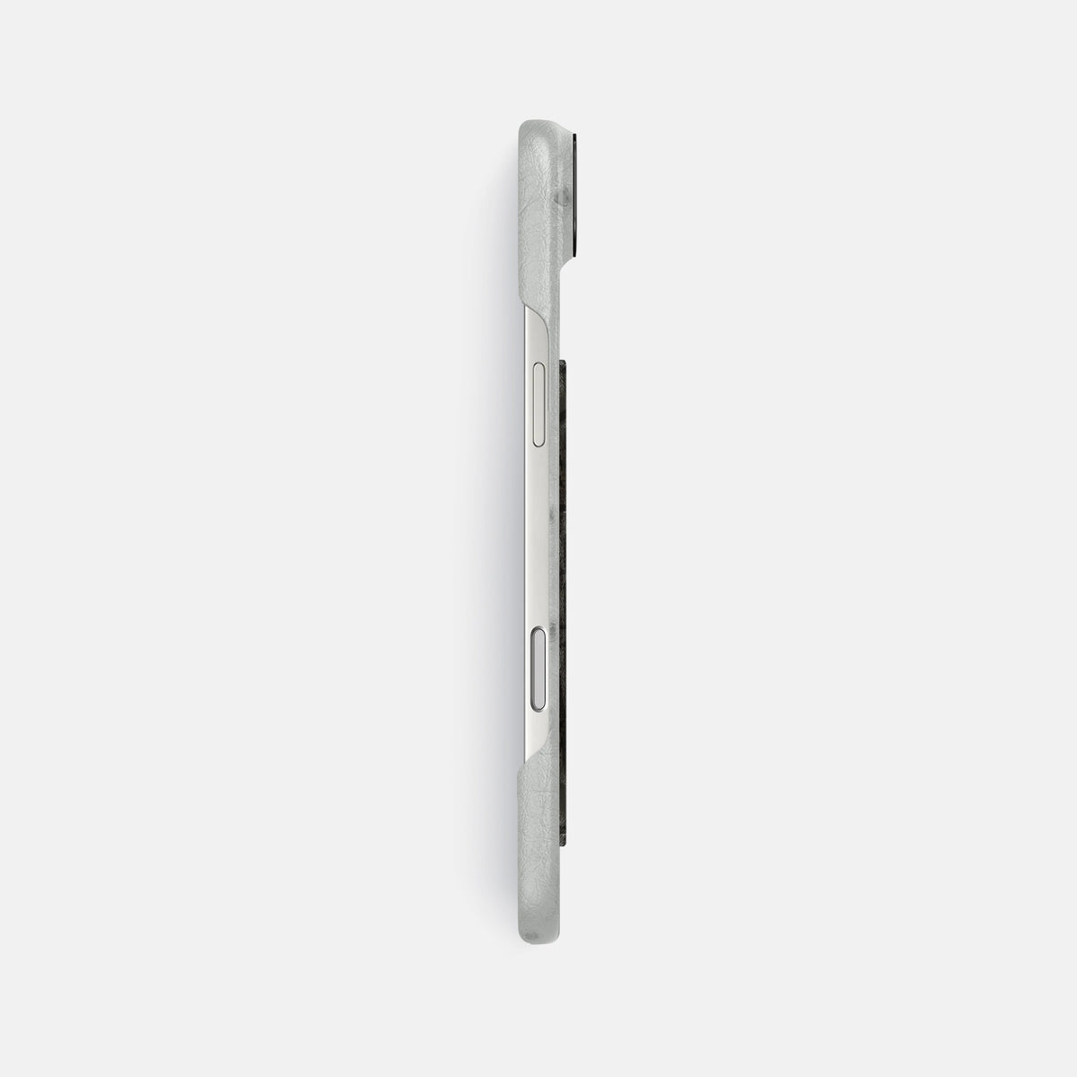 Classic Case With Carbon Dragon For iPhone 17 Air In Ostrich -3 | White-Black