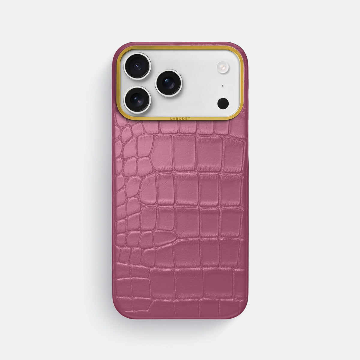 Classic Case For iPhone 18 Pro Max In Alligator -1 | Pink-Lagoon-Gold