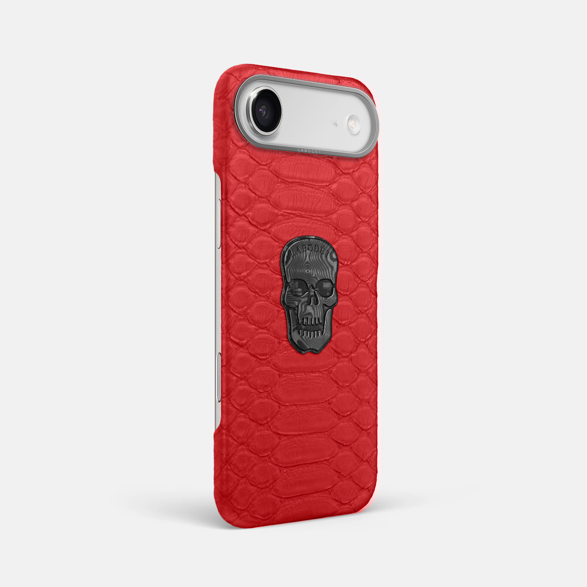 Classic Case With Carbon Skull For iPhone 17 Air In Python -2 | Red-Steel