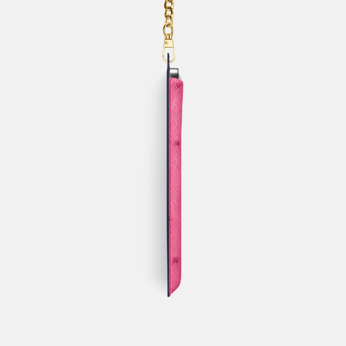 Crossbody Bag For iPhone 18 Pro In Ostrich -4 | Pink-Gold