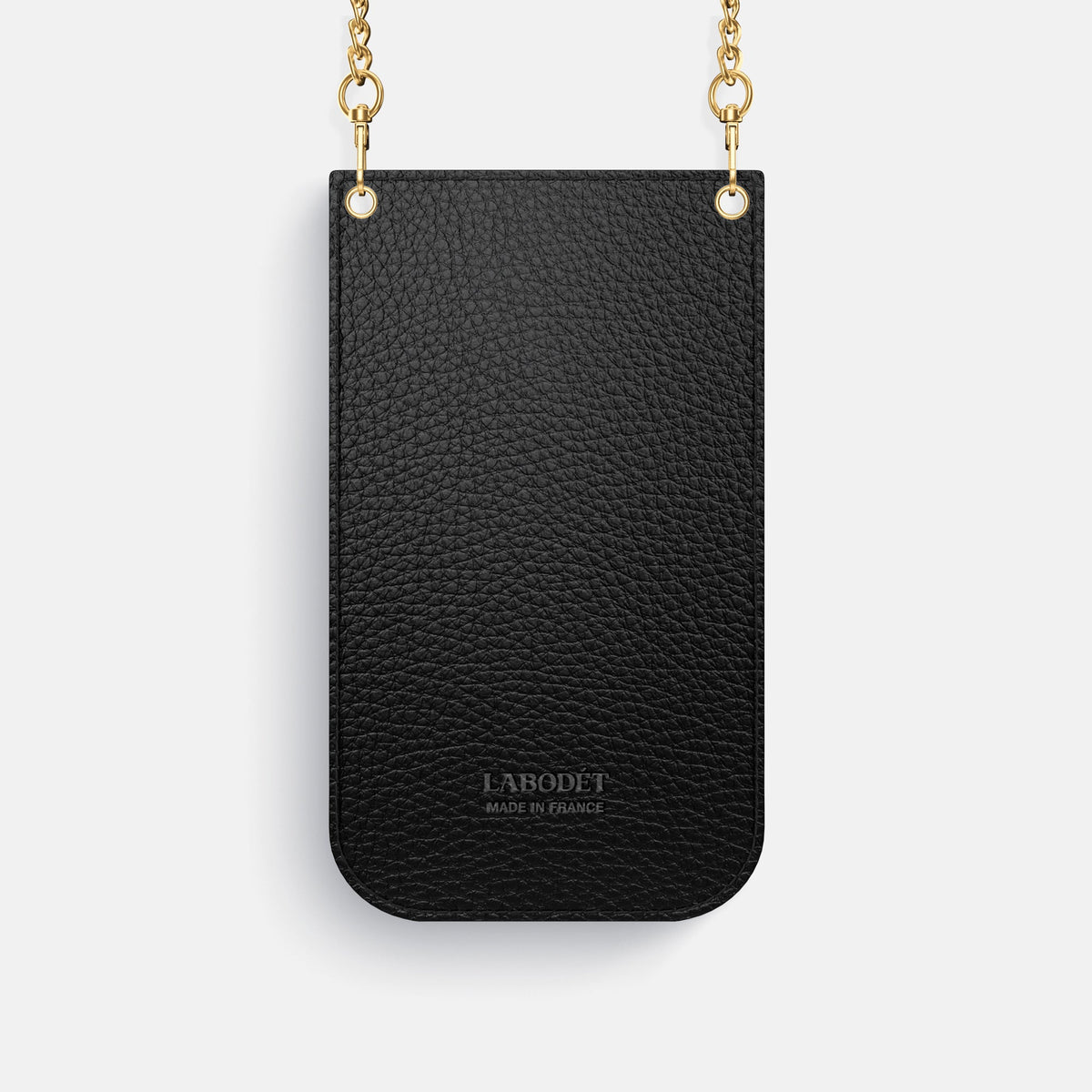 Crossbody Bag For iPhone 18 Pro In Ostrich -3 | Black-Gold